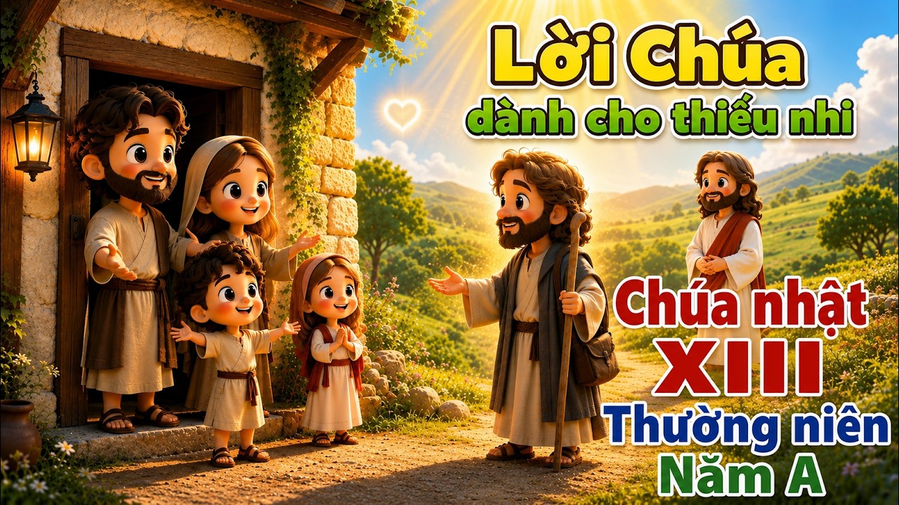 Tranh tô màu và Trò chơi ô chữ dành cho Thiếu nhi_Chúa nhật XIII Thường niên năm A